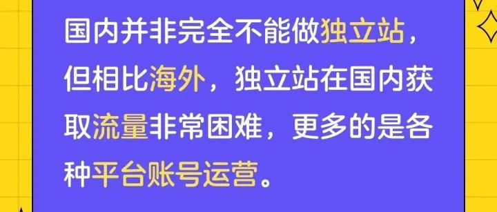 国内为什么不能做独立站卖货？