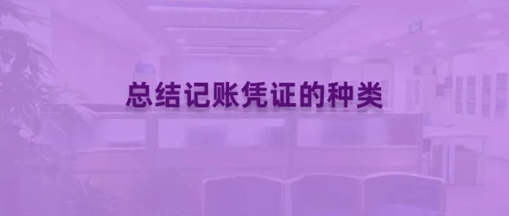 总结记账凭证的<em>种类</em>
