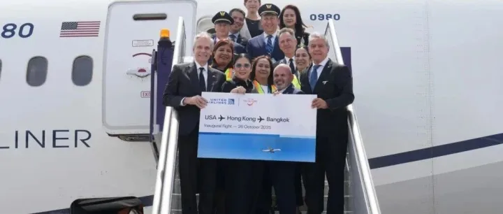 美联航恢复洛杉矶至泰国曼谷经停香港每日直飞航班