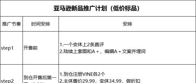亚马逊新品<em>推广</em><em>计划</em>干货分享