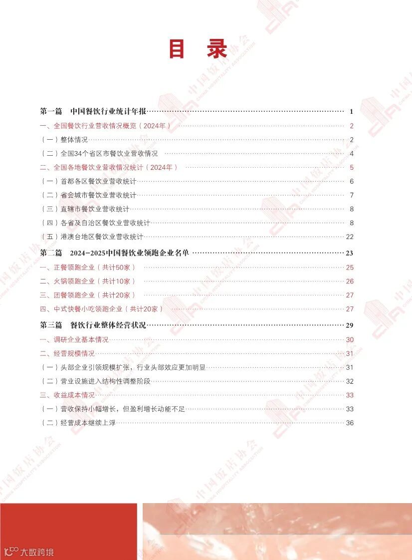2025中国餐饮业年度报告解读（124页附下载）- 大数跨境