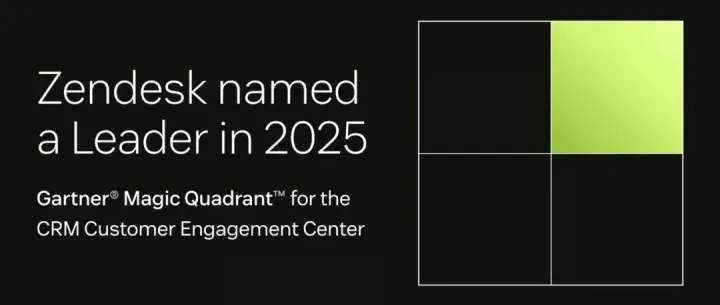 Zendesk 被 Gartner 评为 2025 年 CRM 客户互动中心魔力象限的领导者