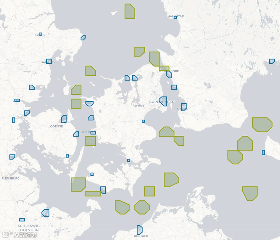图3 提取的系泊点与航路点区域（取自Fig.4(a)）