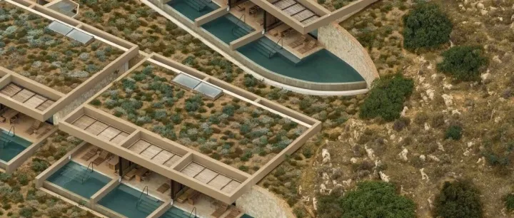 Block722丨JW 万豪克里特水疗度假酒店：嵌于山坡之间、与海岸浑然一体