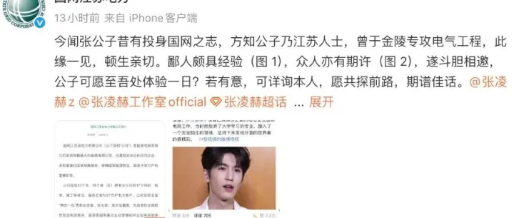 中核集团、中国华能、江苏电力回应演员张凌赫