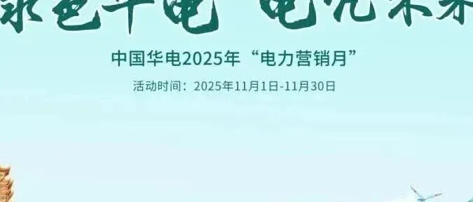 重磅来袭！中国华电2025年“电力营销月”正式启动！