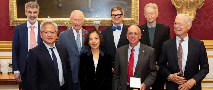 NVIDIA 创始人兼 CEO 黄仁勋和首席科学家 Bill Dally 荣获伊丽莎白女王工程奖