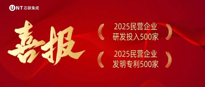 芯联集成入选2025民营企业“研发投入”与“发明专利”500强双榜单