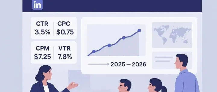 2025年LinkedIn数据统计与2026年趋势判断：区间化指标、实操打法与角色清单