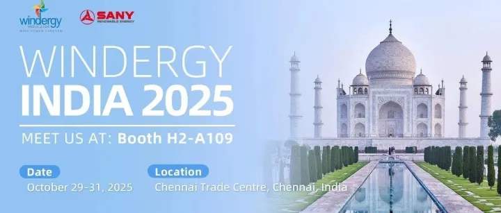 Wind Power Forever | Visit SANY R.E. at Windergy India 2025!
