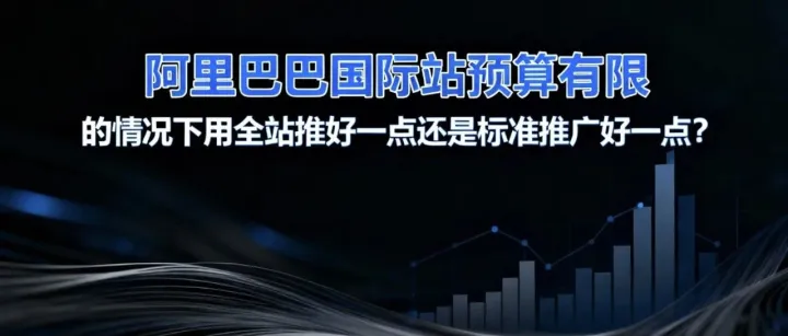 阿里巴巴国际站预算有限的情况下用全站推好一点还是标准推广好一点？
