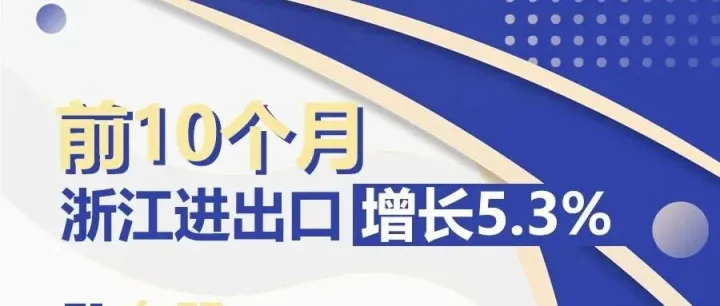 前10个月浙江进出口增长5.3%，东盟首超欧盟
