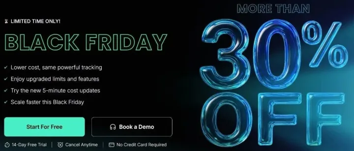 30%+折扣再加送 | ClickFlare黑五狂欢开启！