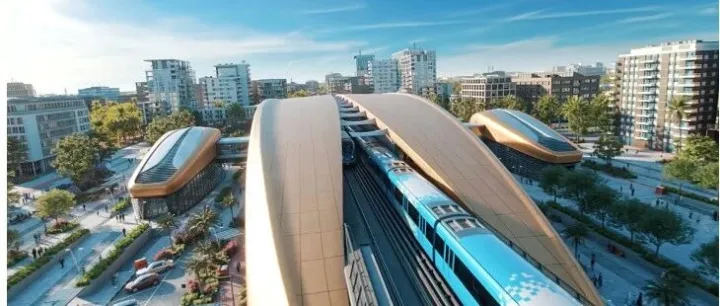 迪拜地铁蓝线五个月内完成10%工程进度；14座车站链接云溪港、国际城、硅谷、马迪夫等地