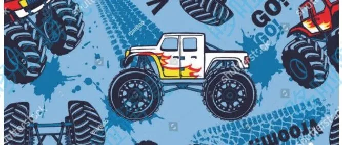 Monster truck cars（怪兽卡车）插画版权
