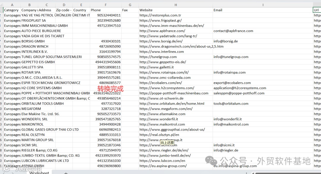 Europages Scraper 最新版 欧洲访问量最大的B2B网站数据搜刮工具 批量获取供应商电话邮箱等-图片10