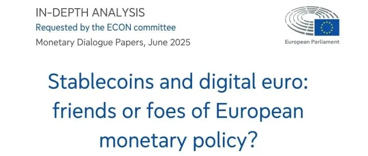 报告编译 | 欧洲央行经济治理和欧元区审查部门（ EGOV）发布的《稳定币和数字欧元：欧洲货币政策的朋友还是敌人》报告