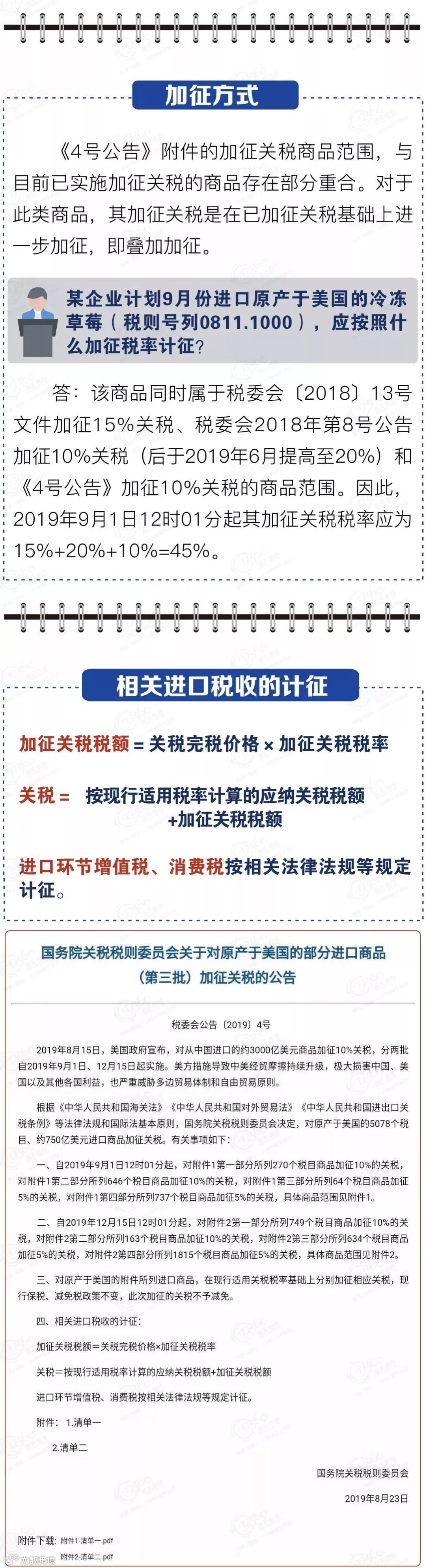 对原产于美国的部分进口商品（第三批） 加征关税政策解读- 大数跨境