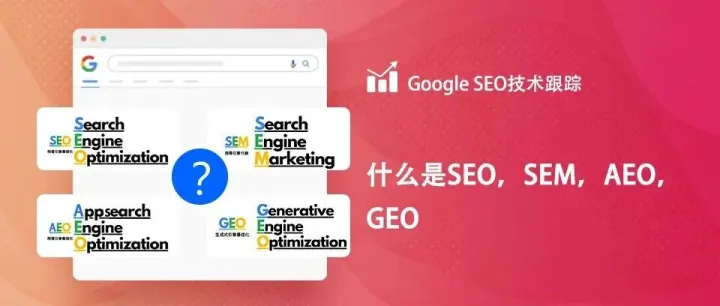 什么是SEO，SEM，AEO，GEO