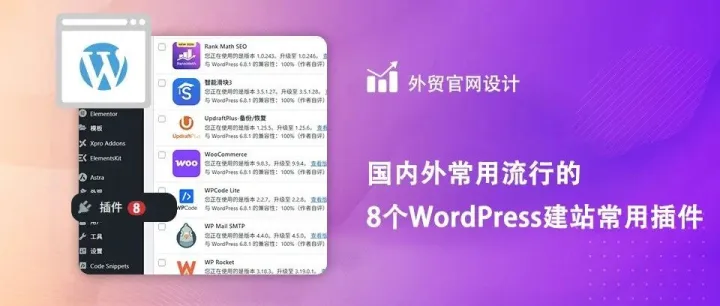 国内外常用流行的8个WordPress建站常用插件
