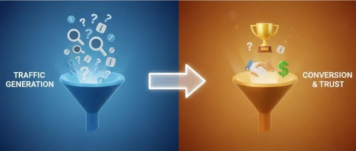 【每日SEO 11】B2B内容营销的高级SOP：P4（博客）只写“问题”，P2（案例页）才写“结果”！