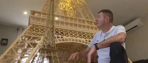 花8年拼70万根火柴造埃菲尔铁塔！就因买错火柴被作废？反转来得太刺激