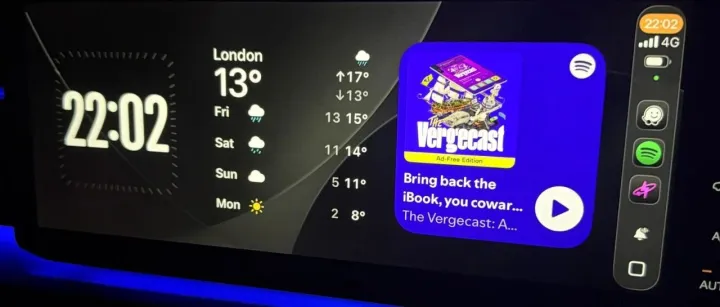 iOS26.2 又发现新功能：CarPlay 小组件升级，支持最多三个同时显示