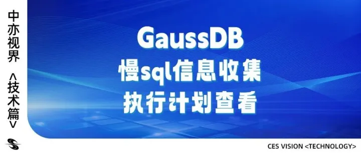 GaussDB慢sql信息收集和<em>执行计划</em>查看