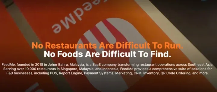 马来西亚餐饮SaaS平台FeedMe<em>获得</em>500万<em>美元</em><em>融资</em>