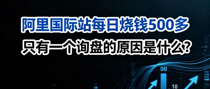 阿里国际站每日烧钱500多只有一个询盘的原因是什么？