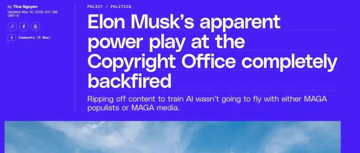 <em>Elon</em> <em>Musk</em> 在版权局的权力争夺完全适得其反