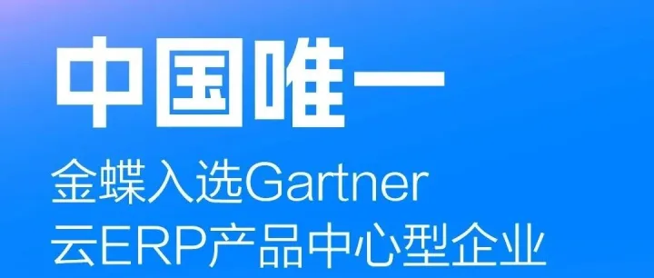 中国唯一！金蝶入选Gartner®云ERP产品中心型企业魔力象限