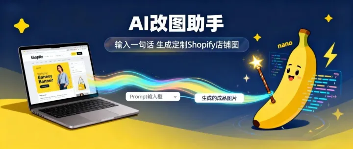 一句话改图神器：AI工具 Nano Banana 为独立站快速造图！