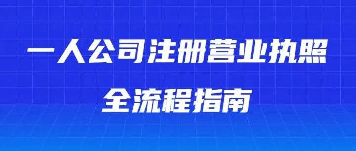 跨境电商创业者必看：一人公司注册营业执照全流程指南
