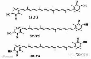 虾青素的3种结构状态