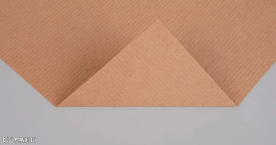 具有独特纹理图案的罗纹牛皮纸。标题：罗纹牛皮纸