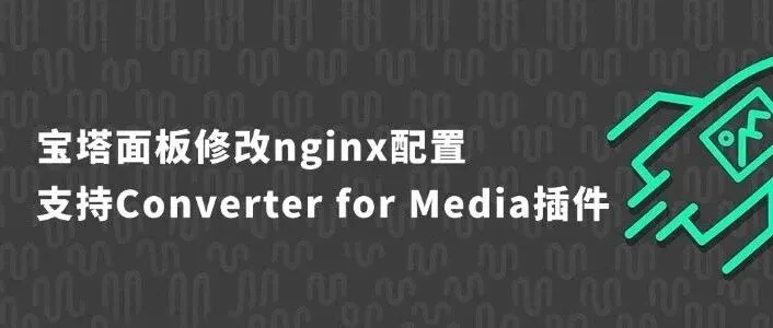 宝塔面板修改nginx配置支持Converter for Media插件