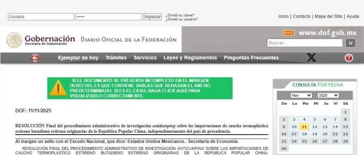 墨对华SBS<em>反倾销</em><em>终</em><em>裁</em> Mexico's final anti-dumping ruling on SBS from China