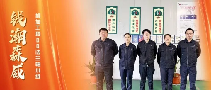 劳模风采丨钱潮森威DQ法兰轴5人小组：刷新产能  决胜交付