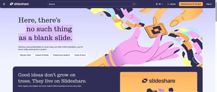 SlideShare - 幻灯片存储展示分享平台