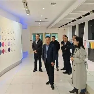 中国纺联副会长杨兆华一行调研华孚