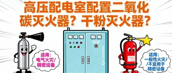 高压配电室配置二氧化碳灭火器？干粉灭火器？