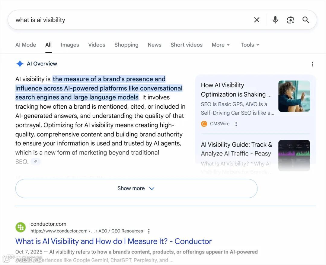Google Serp What Is Ai Visibility Scaled