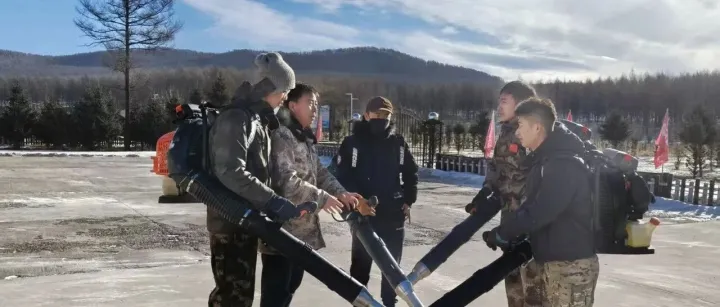 古营河经营管护中心开展灭火机技能培训