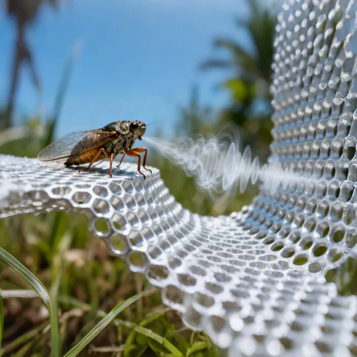 《Nat Commun》丨蝉的鼓膜：自然界的声音“造化”超结构
