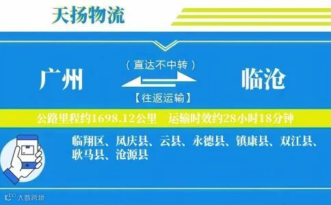廣州到臨滄物流公司