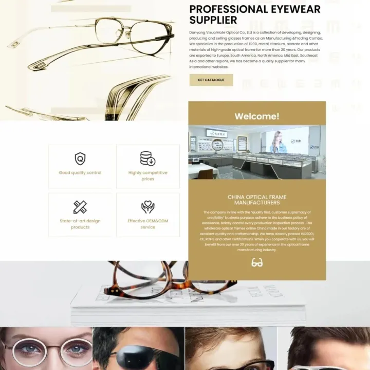 眼镜设计与制造外贸独立站搭建案例