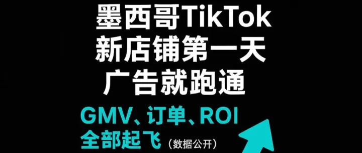 【实操案例】墨西哥 TikTok 新店铺   第一天广告就跑通！