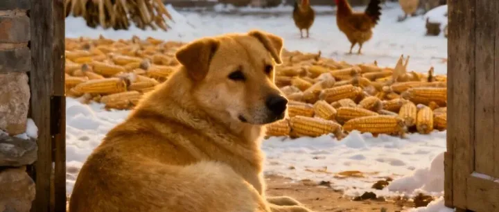 70年代乡村冬季的小动物！