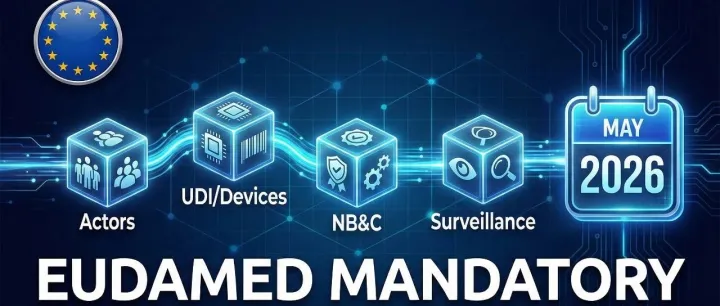 欧盟EUDAMED四大模块将于2026年5月28日起强制使用！